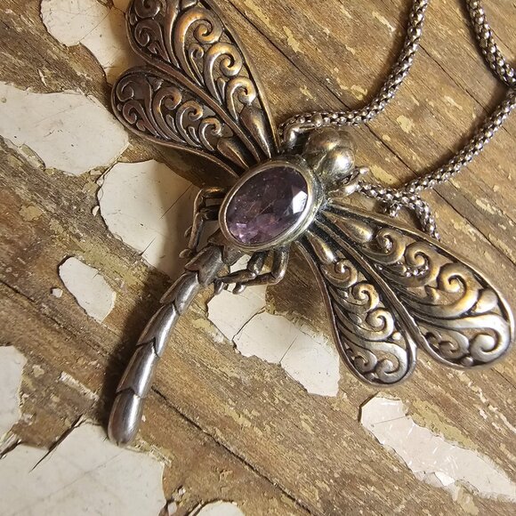 Dragonfly necklace - Picture 3 of 6